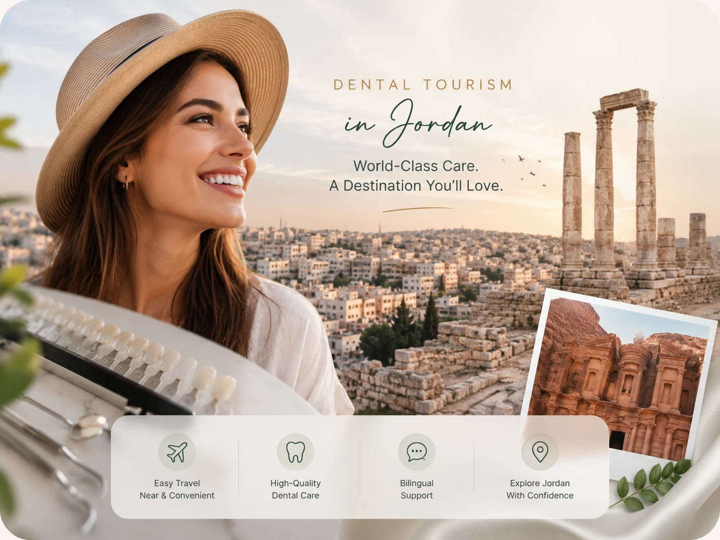 Amman Jordan travel planning for dental tourism